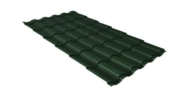 Металлочерепица кредо GL 0,5 Velur20 RAL 6020 хромовая зелень купить в Кургане