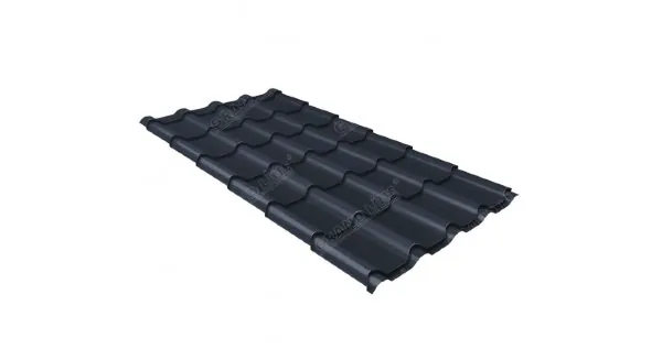 Металлочерепица камея 0,5 Satin RAL 7024 мокрый асфальт купить в Кургане