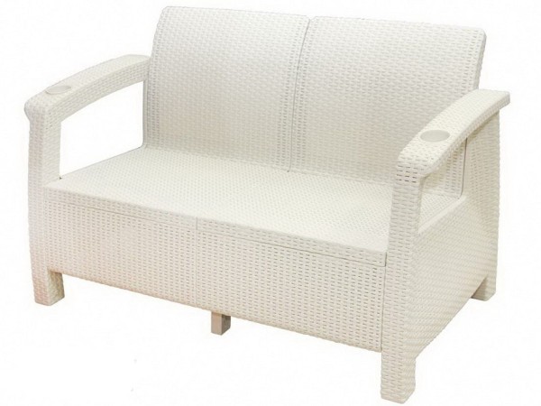 Двухместный диван Yalta Sofa Seаt белый купить в Кургане