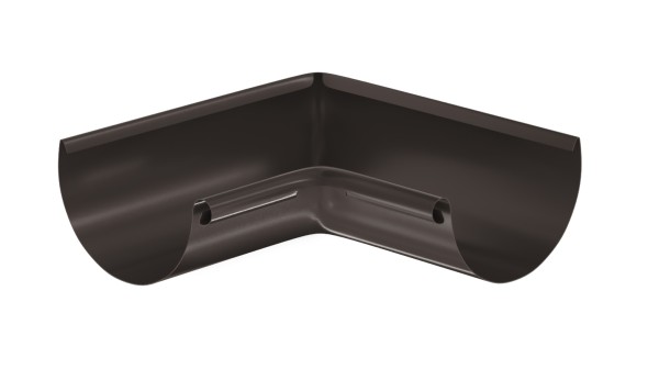 Водосток Aquasistem, система 125x90 - Угол желоба, внутренний 90° RR 32 Тёмно-Коричневый купить в Кургане