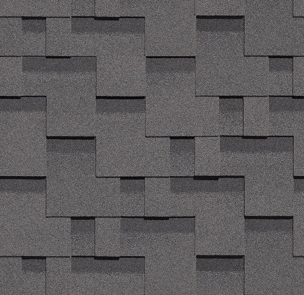 Гибкая черепица Docke, коллекция Тетрис – Серый купить в Кургане