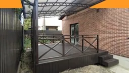 Монтаж террасы ДПК в Краснодаре