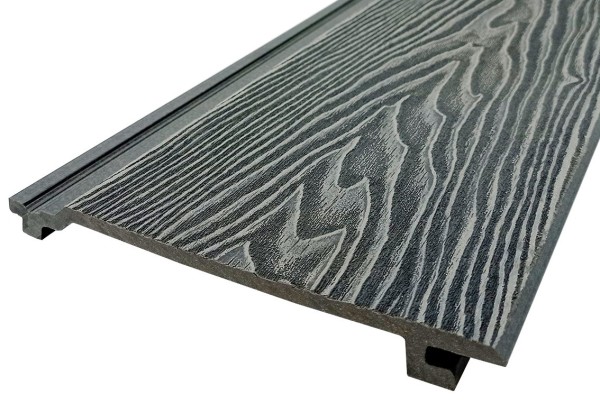 Сайдинг Darvolex 185x19x3000мм, 3D тиснение Серый купить в Кургане