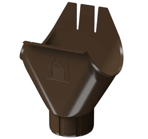 Воронка желоба D125 Döcke STAL PREMIUM Каштан, (RAL 8017) купить в Кургане