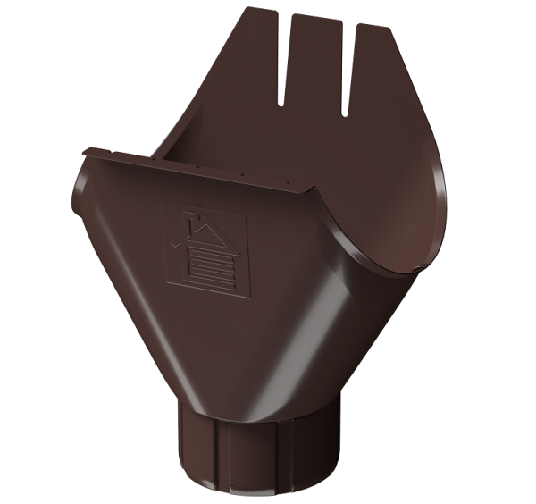 Воронка желоба D125 Döcke STAL PREMIUM Шоколад, (RAL 8019) купить в Кургане