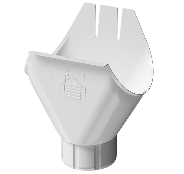 Воронка желоба D125 Döcke STAL PREMIUM Пломбир, (RAL 9010) купить в Кургане