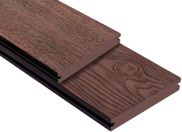 Террасная доска ДПК Outdoor 3D полнотелая STORM/OCEAN BROWN коричневая микс купить в Кургане