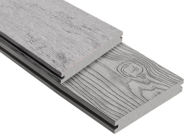Террасная доска ДПК Outdoor 3D полнотелая STORM/OCEAN GREY серая микс купить в Кургане