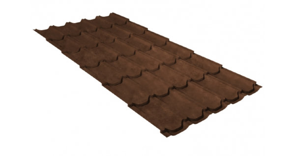 Металлочерепица квинта плюс 0,45 Safari Twincolor Brown купить в Кургане