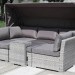 Диван-Трансформер AFINA плетеный из иск. ротанга AFM-320G Grey купить в Кургане
