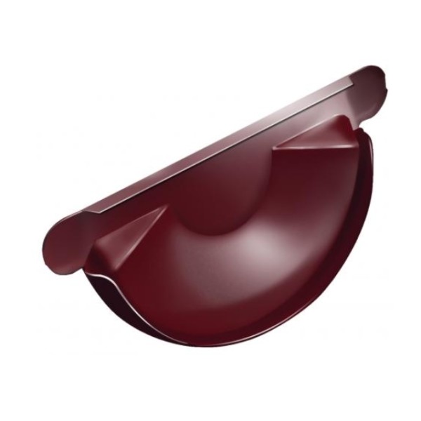 Водосток Grand Line 125x90 – Заглушка желоба RAL 3005 купить в Кургане