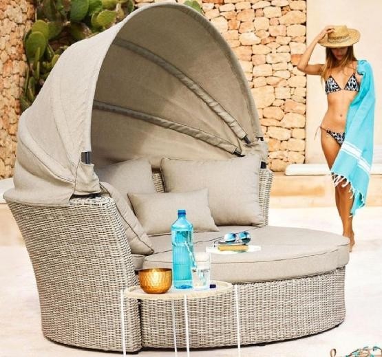 Диван-Трансформер AFINA плетеный из иск. ротанга AFM-325 Beige купить в Кургане