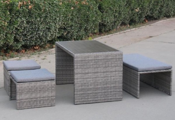Диван-Трансформер AFINA плетеный из иск. ротанга S330G-W78 Grey купить в Кургане