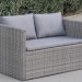 Диван-Трансформер AFINA плетеный из иск. ротанга S330G-W78 Grey купить в Кургане