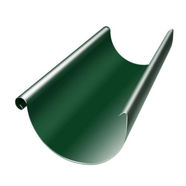 Водосток Grand Line 125x90 – Желоб 3м RAL 6005 купить в Кургане