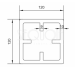 Столб SEQUOIA Evolution 3D WOOD BROWN купить в Кургане