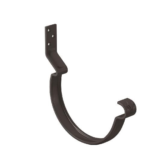 Водосток Aquasistem, система 125x90 - Крюк крепления желоба короткий RR 32 Тёмно Коричневый купить в Кургане