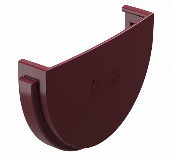 Заглушка желоба ПВХ Docke STANDART красный купить в Кургане