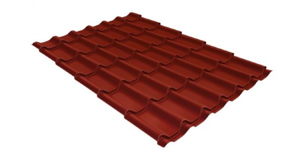 Металлочерепица классик 0,5 Satin RAL 3009 оксидно-красный купить в Кургане