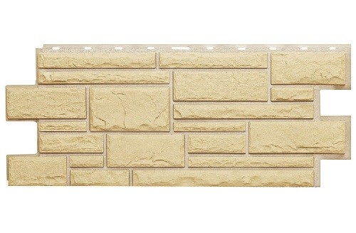 Фасадная панель Техоснастка, Камень Дикий, Желтый купить в Кургане