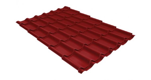 Металлочерепица классик 0,5 Satin RAL 3011 коричнево-красный купить в Кургане