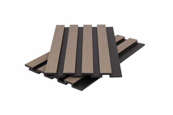 Стеновая панель брусковая двухцветная co-extrusion, snow mix купить в Кургане