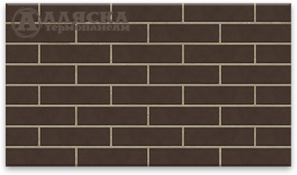 Фасадные Термопанели Аляска Amsterdam brown купить в Кургане