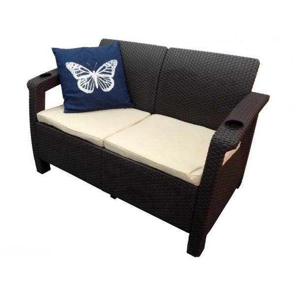 Двухместный диван Yalta Sofa Seаt венге купить в Кургане