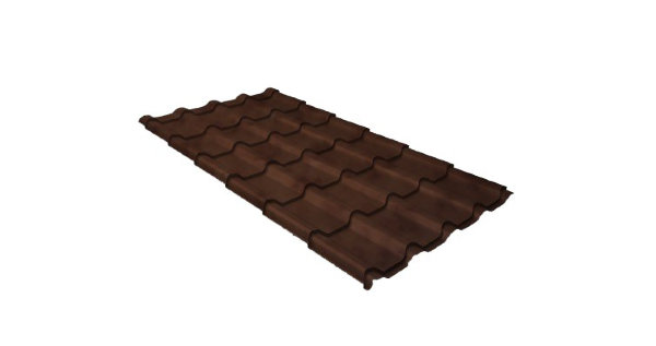 Металлочерепица камея 0,45 Safari Twincolor Brown купить в Кургане
