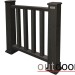 Ограждение из ДПК Outdoor Классик 3D STORM чёрный купить в Кургане