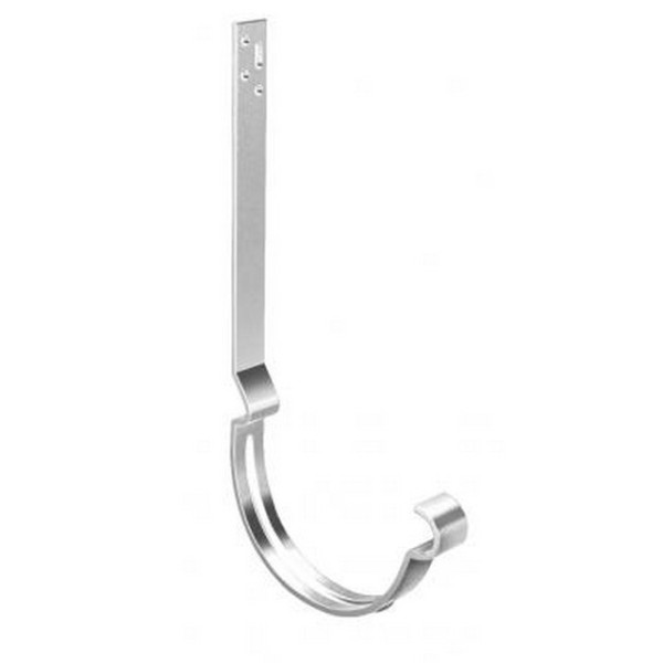 Водосток Grand Line 125x90 – Кронштейн длинный полоса RAL 9003 купить в Кургане