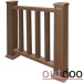 Ограждение из ДПК Outdoor Классик 3D STORM коричневый микс купить в Кургане