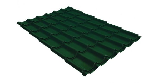 Металлочерепица классик 0,5 Satin RAL 6005 зеленый мох купить в Кургане