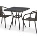 Комплект плетеной мебели AFINA из иск. ротанга T282BNT/Y137C-W53 Brown 2Pcs купить в Кургане