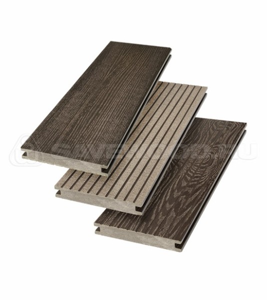 Террасная доска SW Fraxinus (R) полнотелая «SaveWood» Темно-коричневый купить в Кургане