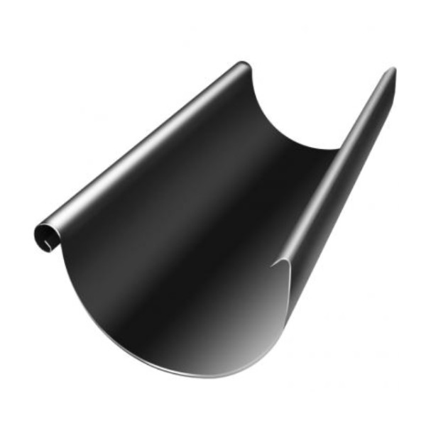 Водосток Grand Line 125x90 – Желоб 3м RAL 9005 купить в Кургане