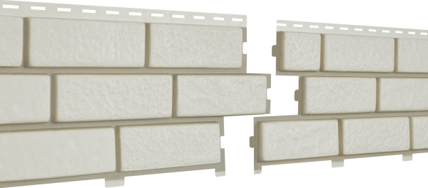 Фасадная панель Ю-Пласт Стоун Хаус Кирпич с декорированным швом Белый купить в Кургане