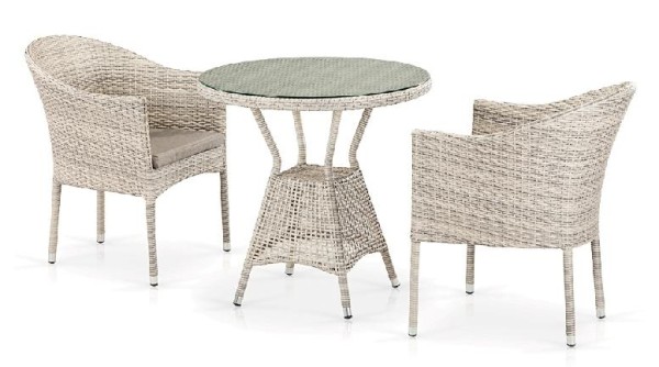 Комплект плетеной мебели AFINA из иск. ротанга T705ANT/Y350-W85 Latte 2Pcs купить в Кургане