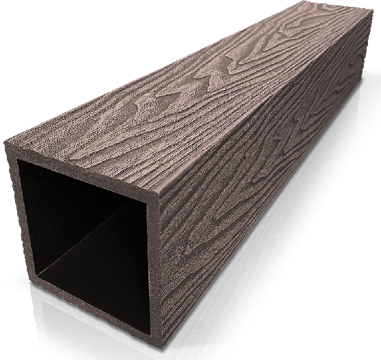 Столб ДПК 3D GardenParkett фактура дерева Венге купить в Кургане