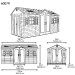 Сарай пластиковый LifeTime 15x8 DD купить в Кургане