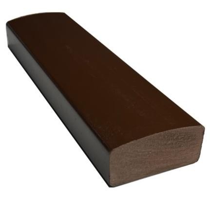 Лавочный брус Ecodecking Некст полнотелый глянцевый 70х35 шоколад купить в Кургане
