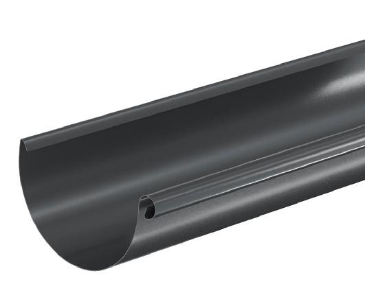 Водосток Aquasistem, система 150/100 - Водосточный желоб 3.00м RAL 7024 Тёмно-серый купить в Кургане