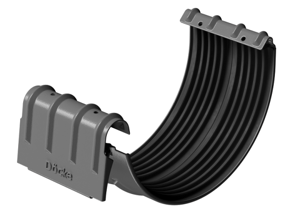 Соединитель желобов D125 Döcke STAL PREMIUM Графит, (RAL 7024) купить в Кургане