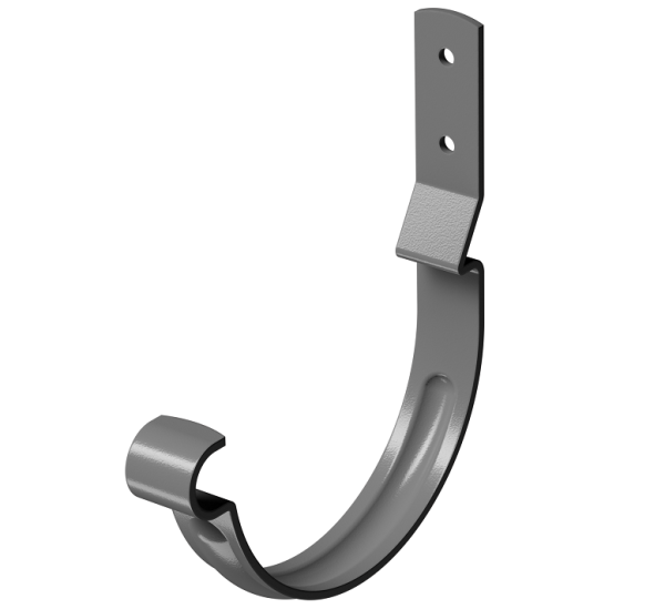 Карнизный крюк короткий (гнутый) D125 Döcke STAL PREMIUM Графит, (RAL 7024) купить в Кургане