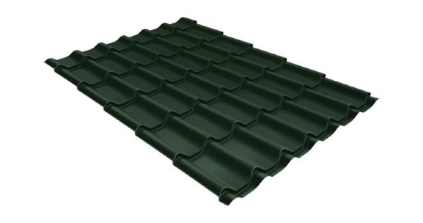 Металлочерепица классик 0,5 Satin RR 11 темно-зеленый купить в Кургане