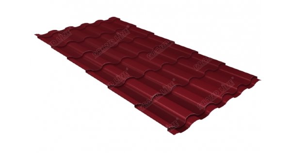 Металлочерепица кредо 0,45 Drap RAL 3005 красное вино купить в Кургане